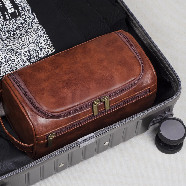Lisslune | Premium Travel Toiletry Bag made of Leather