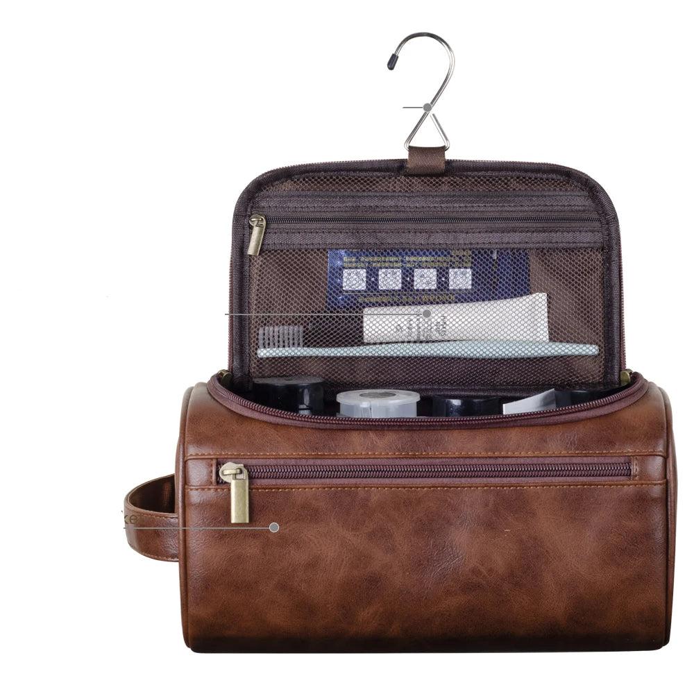 Lisslune | Premium Travel Toiletry Bag made of Leather