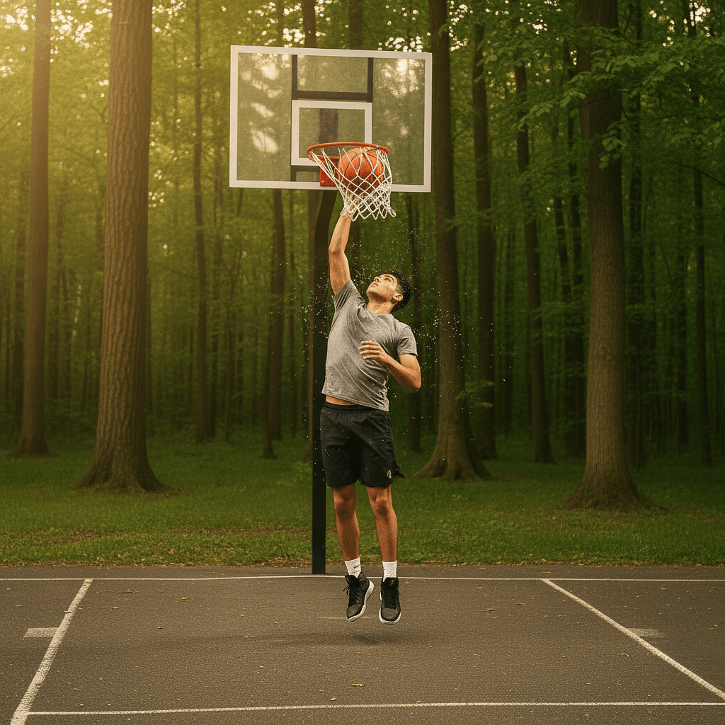 Lisslune | NETFORCE – Heavy Duty Basketball Net for Outdoor Hoops