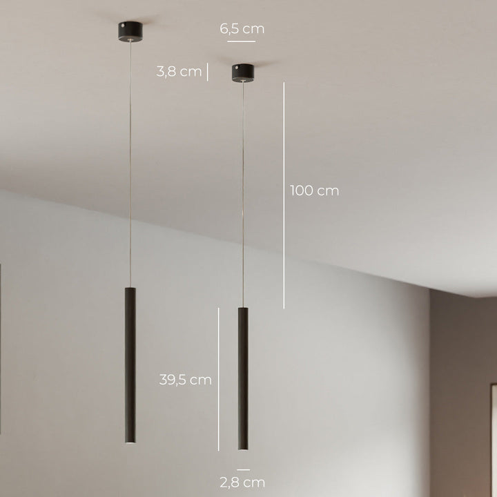 Lisslune | RayAura Minimalistic LED Pendant Light | Modern Design | Elegant Ceiling Lamp for Living Room & Office