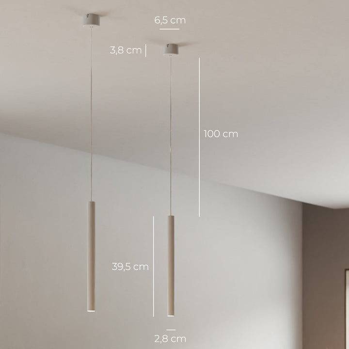 Lisslune | RayAura Minimalistic LED Pendant Light | Modern Design | Elegant Ceiling Lamp for Living Room & Office