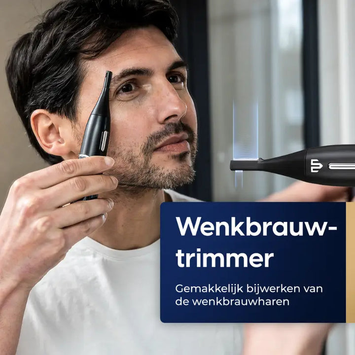 Lisslune | TrimPro Nose and Eyebrow Trimmer with LCD Screen and IPX6 Waterproof Design