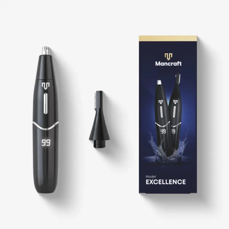 Lisslune | TrimPro Nose and Eyebrow Trimmer with LCD Screen and IPX6 Waterproof Design