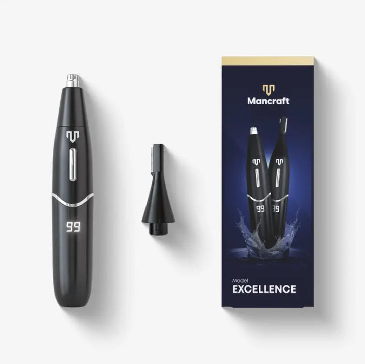 Lisslune | TrimPro Nose and Eyebrow Trimmer with LCD Screen and IPX6 Waterproof Design