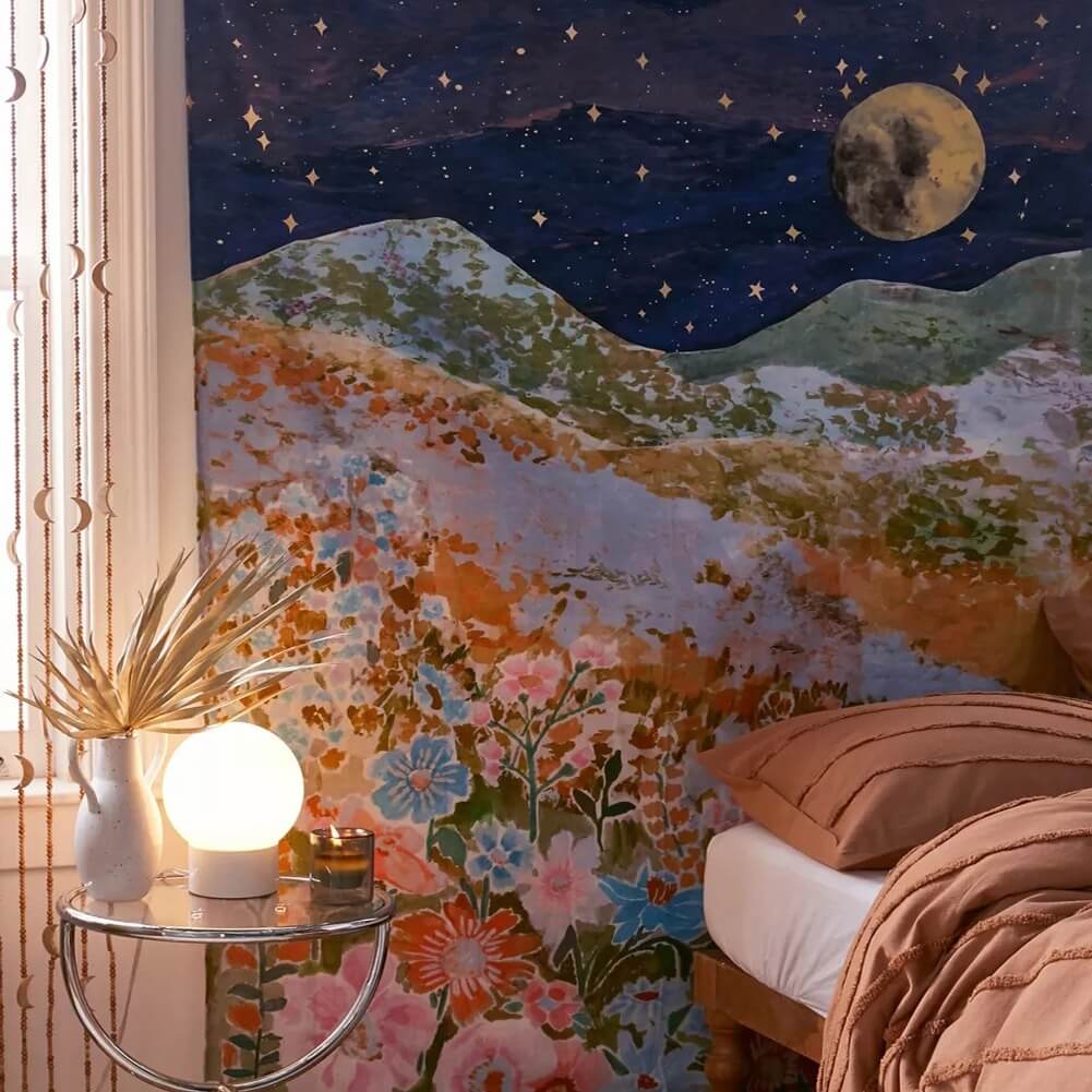 Rynx | Night Hill Floral Tapestry