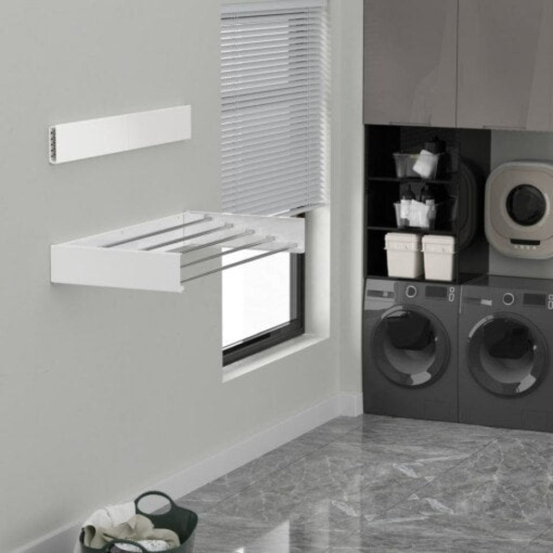Lisslune | AetherDry™ | Foldable Wall-Mounted Drying Rack | Space-Saving Laundry Solution for Efficient Drying in Small Spaces