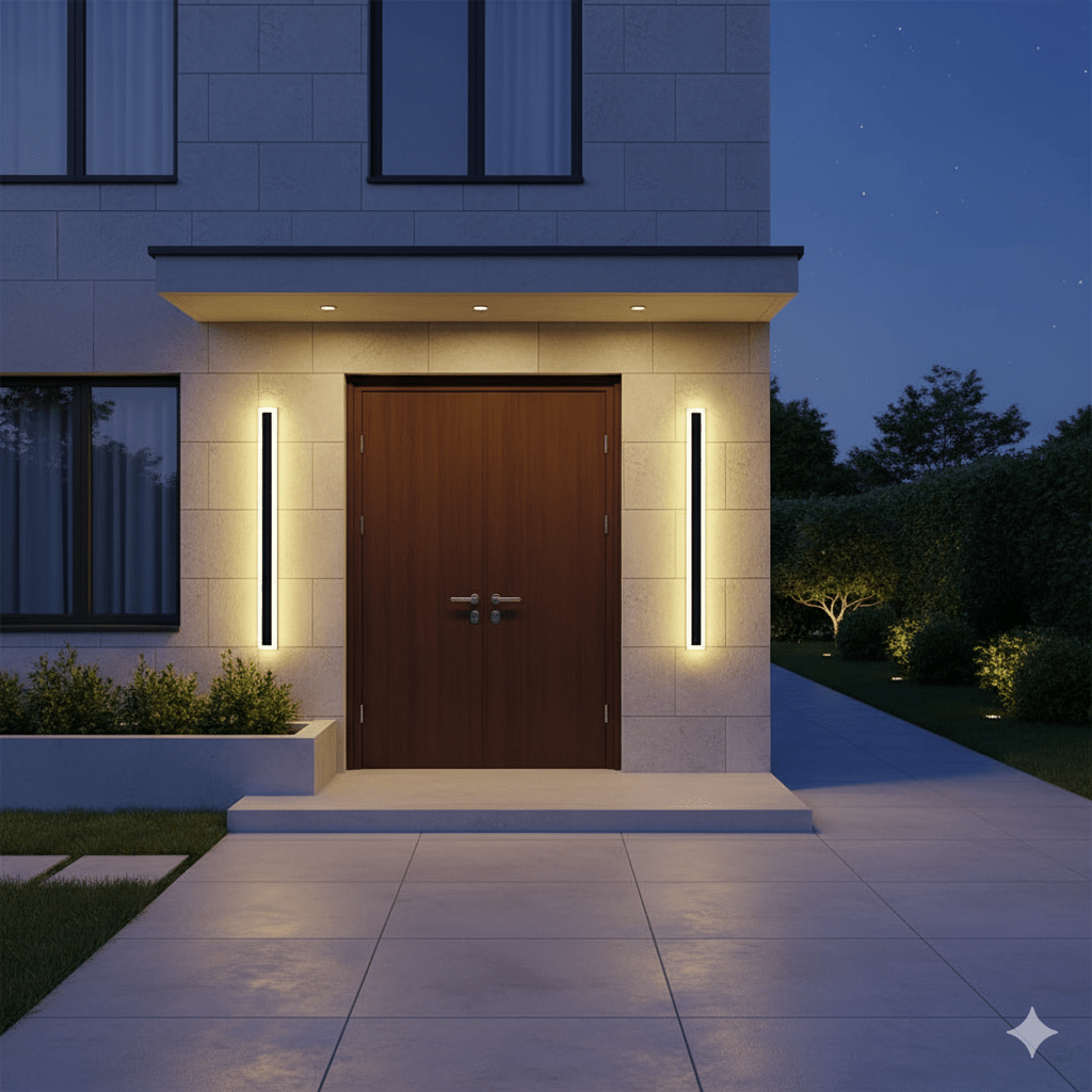 Lisslune | NOCTARA – Elegant Modern Outdoor Wall Light for Garden & Balcony