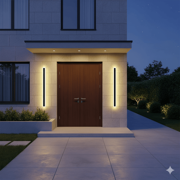 Lisslune | NOCTARA – Elegant Modern Outdoor Wall Light for Garden & Balcony