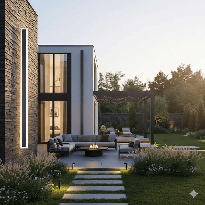 Lisslune | NOCTARA – Elegant Modern Outdoor Wall Light for Garden & Balcony