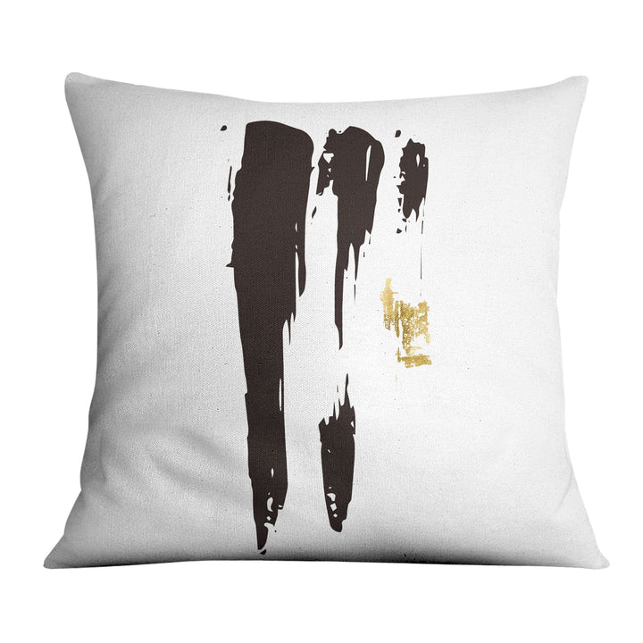 Lisslune | Noir Brush Work A Cushion