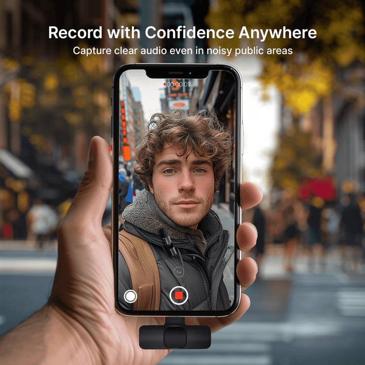 Lisslune | Mini Wireless Lavalier Micophone | For Content Creators & Video Recording