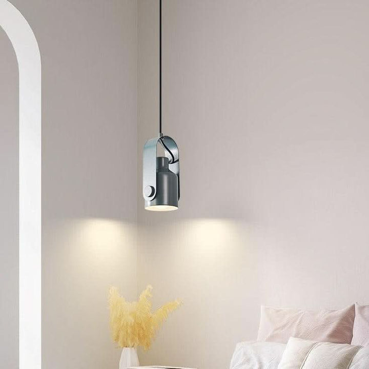 Lisslune | Nordic Wood & Metal Pendant Spotlight – Minimalist Hanging Light