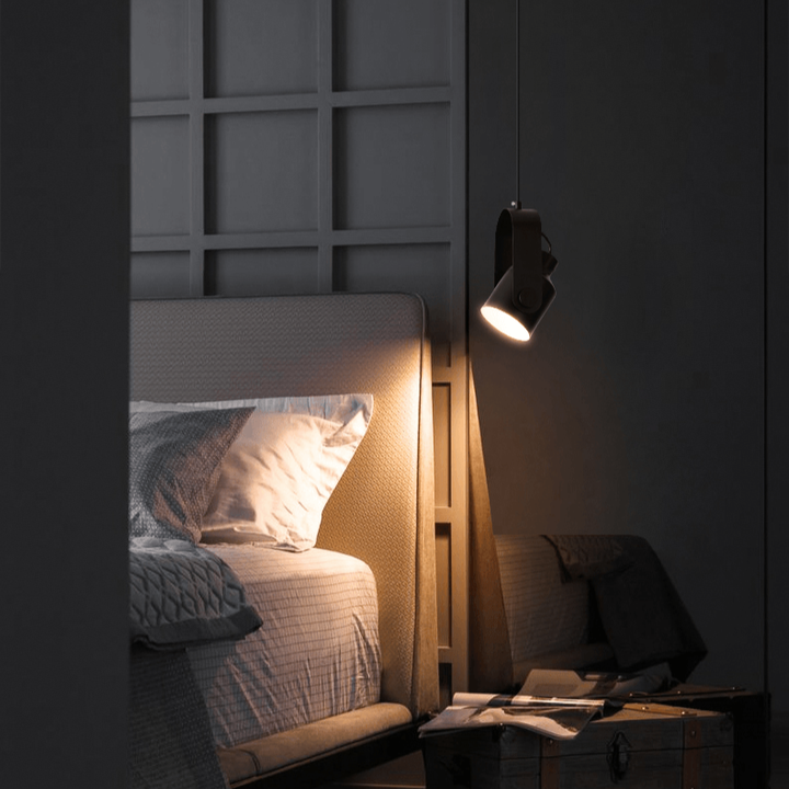 Lisslune | Nordic Wood & Metal Pendant Spotlight – Minimalist Hanging Light