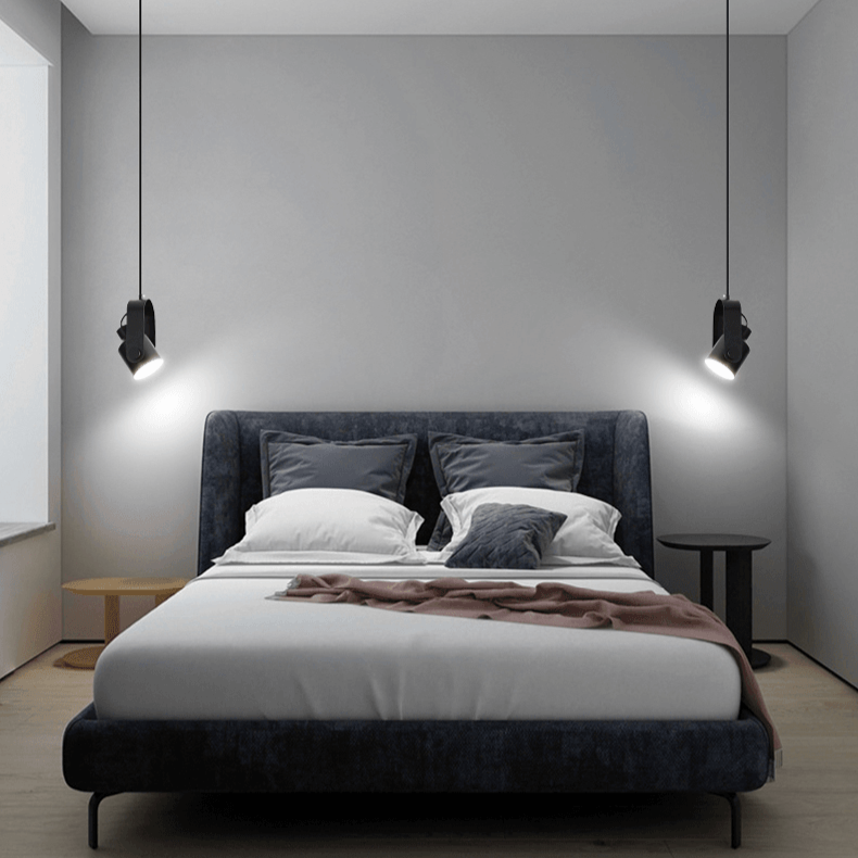 Lisslune | Nordic Wood & Metal Pendant Spotlight – Minimalist Hanging Light