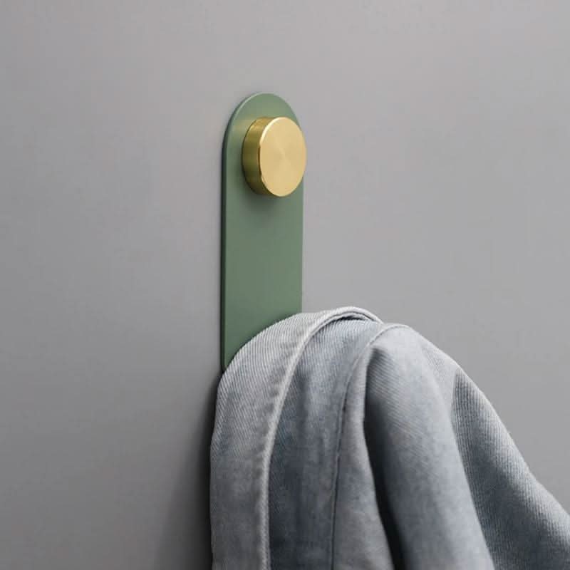 Lisslune | Scandinavian Pastel Wall Hook with Oak & Brass