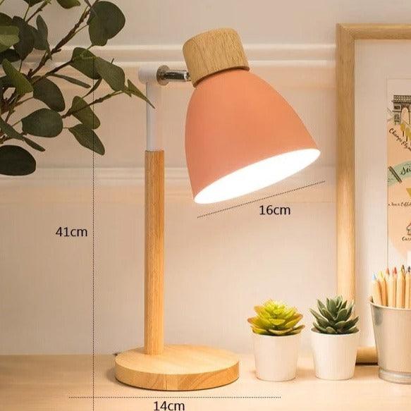 Lisslune | Nordic Table Lamp | Wood, Iron