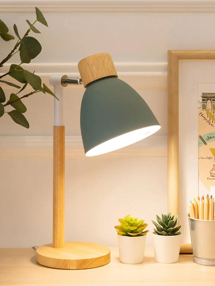 Lisslune | Nordic Table Lamp | Wood, Iron