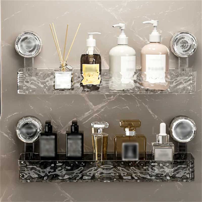 Lisslune | NordicGrip Wall Shelf – No-Drill, Suction Cup Mounted Organizer for Bathroom, Kitchen, and Office