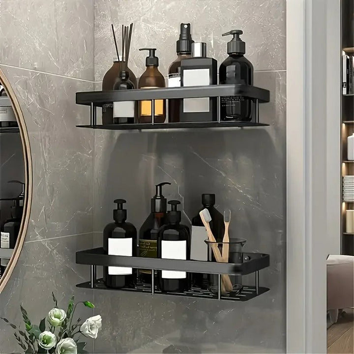 Lisslune | NordicShelf Bathroom Adhesive Shelf – Stylish Storage Without Drilling