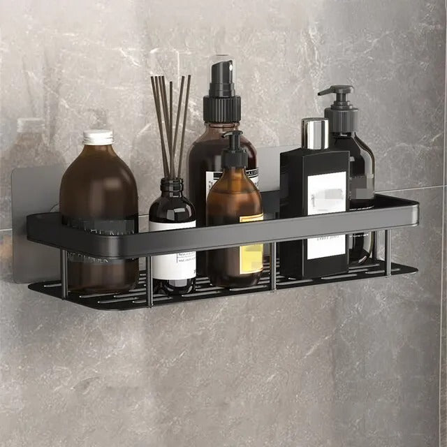 Lisslune | NordicShelf Bathroom Adhesive Shelf – Stylish Storage Without Drilling