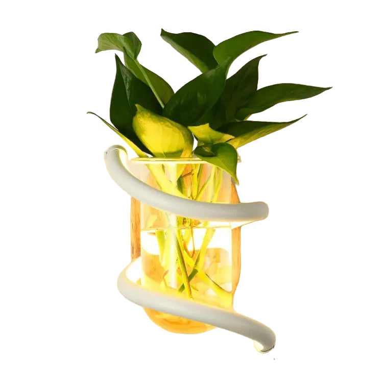 Lisslune | NORDLUME – Nordic Wooden Outdoor Wall Vase Lamp with LED Lighting