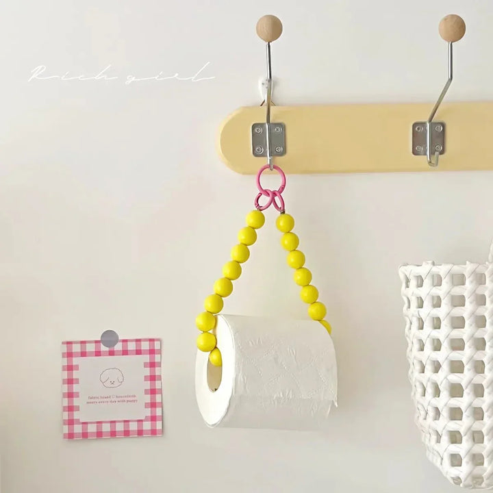 Lisslune | Innovative hanging toilet paper holder with beads
