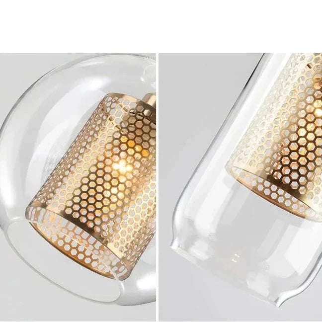 Lisslune | UrbanBeam – Stylish Iron and Glass Hanging Light