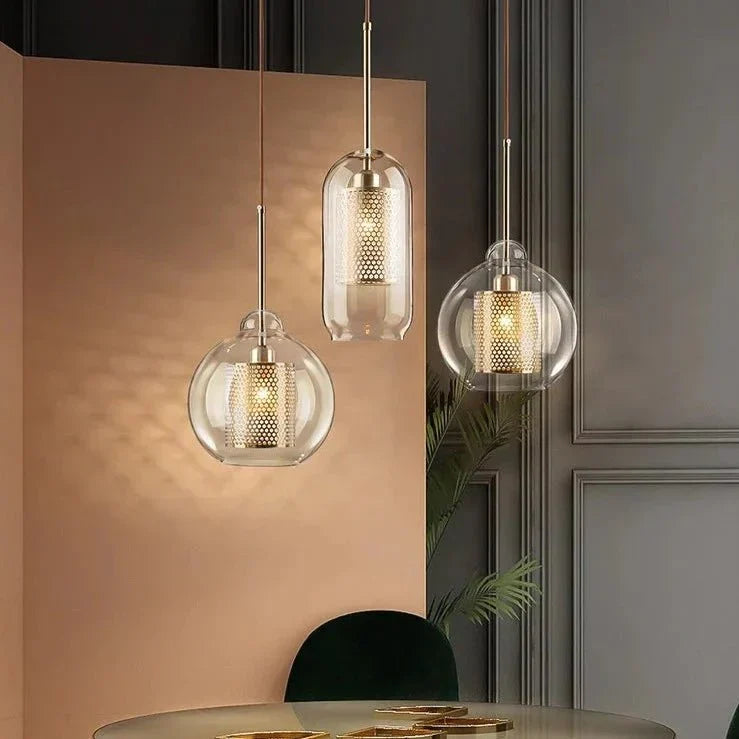 Lisslune | UrbanBeam – Stylish Iron and Glass Hanging Light