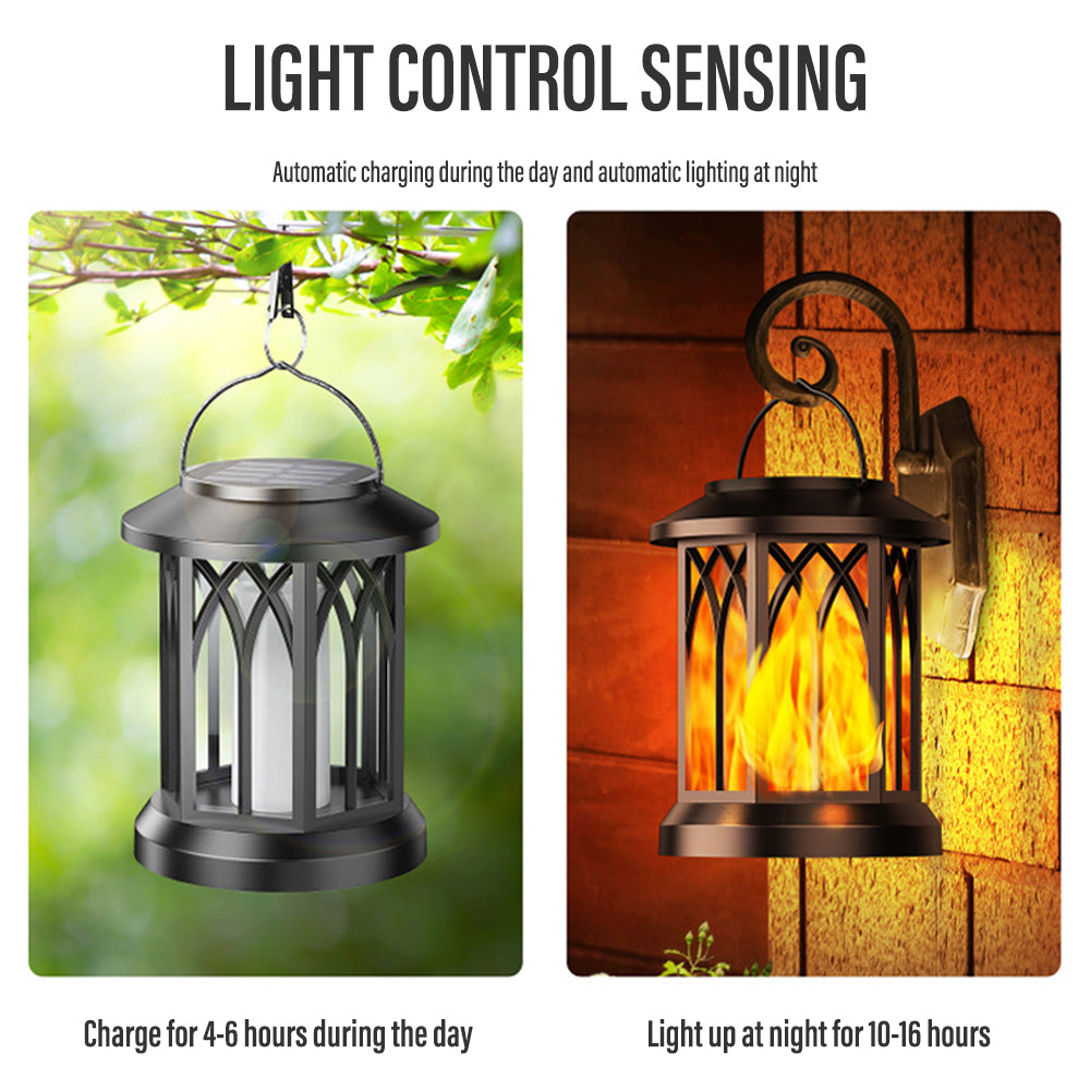 Lisslune | FlameGlow™ - Hanging Solar Flame Lantern (2-Pack)