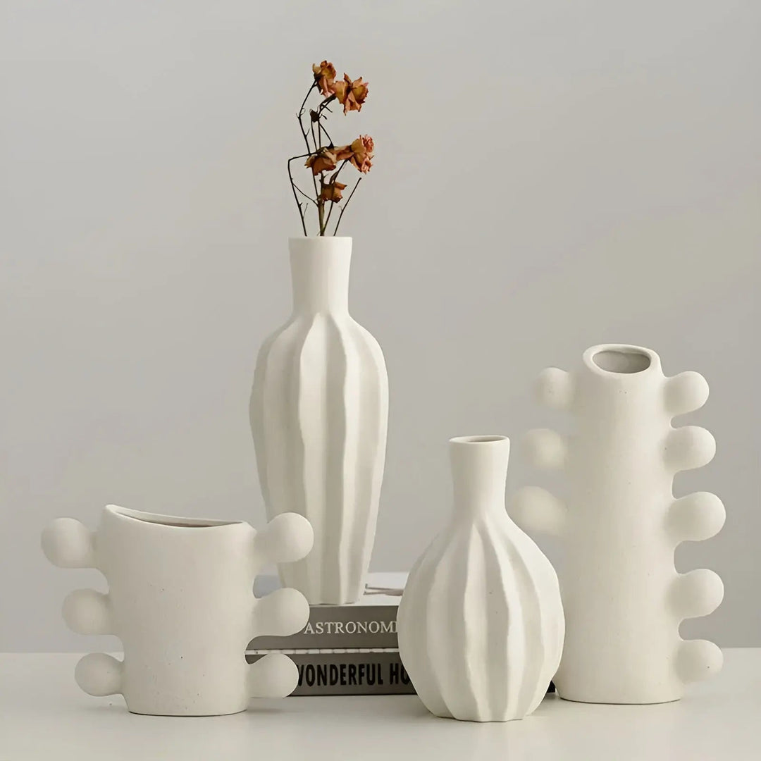 Lisslune | Elysian Bloom Minimalist ceramic vase