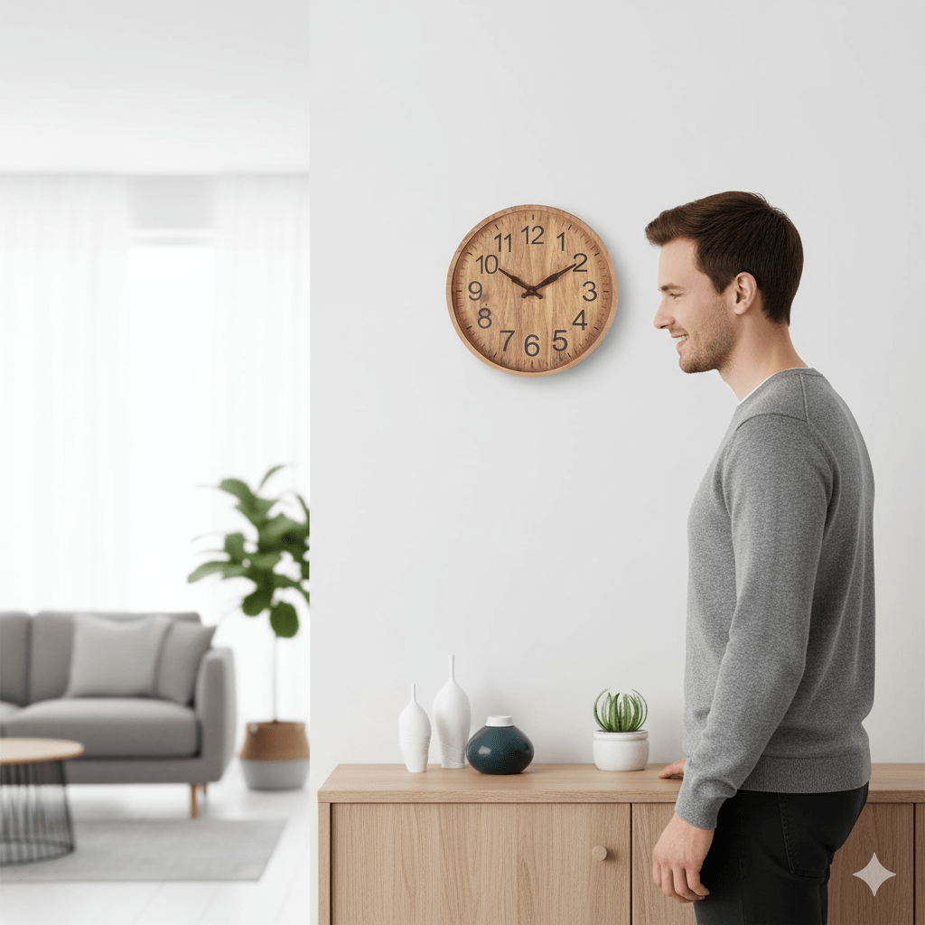 Lisslune | OAKTICK – Silent Wooden Wall Clock with Natural Charm