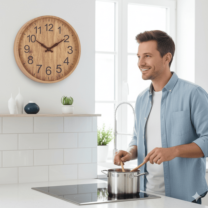 Lisslune | OAKTICK – Silent Wooden Wall Clock with Natural Charm