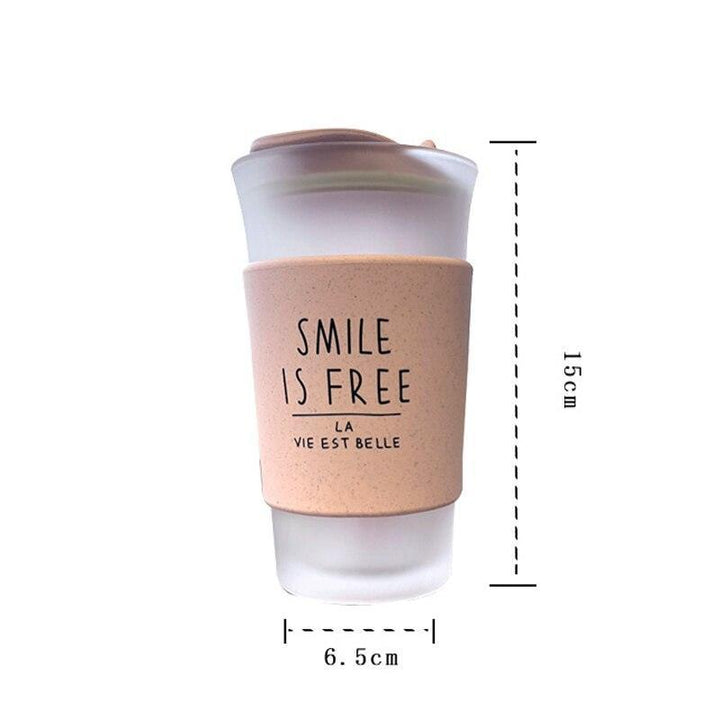 Lisslune | Elegant Korean-inspired Glass Water Bottle Duo for Trendy Students and Couples