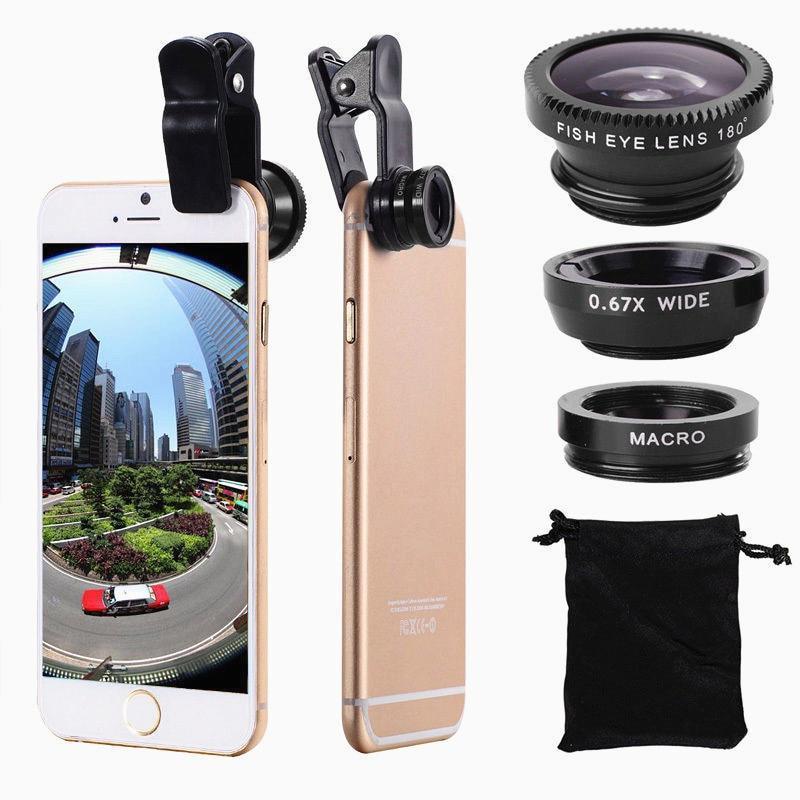 Lisslune | Lens for Smartphones - Universal 3 in 1