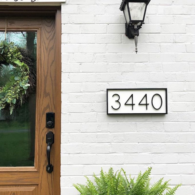 Lisslune | Black house numbers