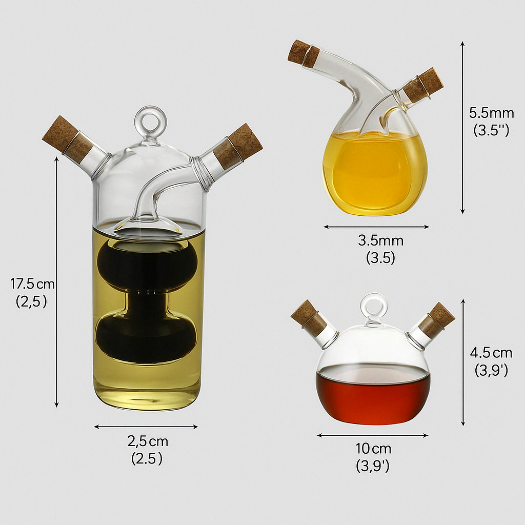 Lisslune | Oil & Vinegar Dispenser - DualPour