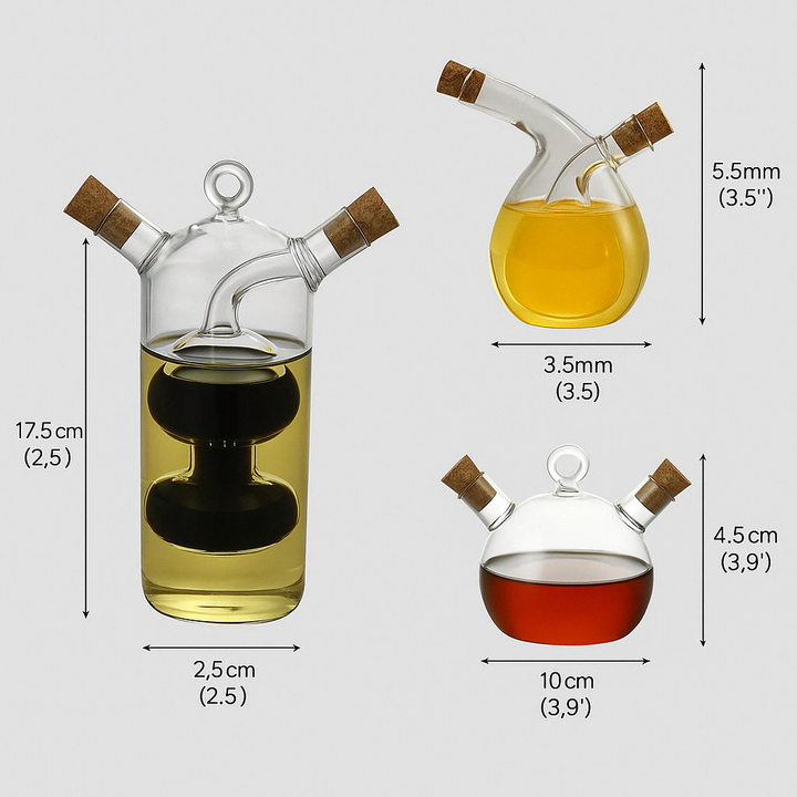 Lisslune | Oil & Vinegar Dispenser - DualPour