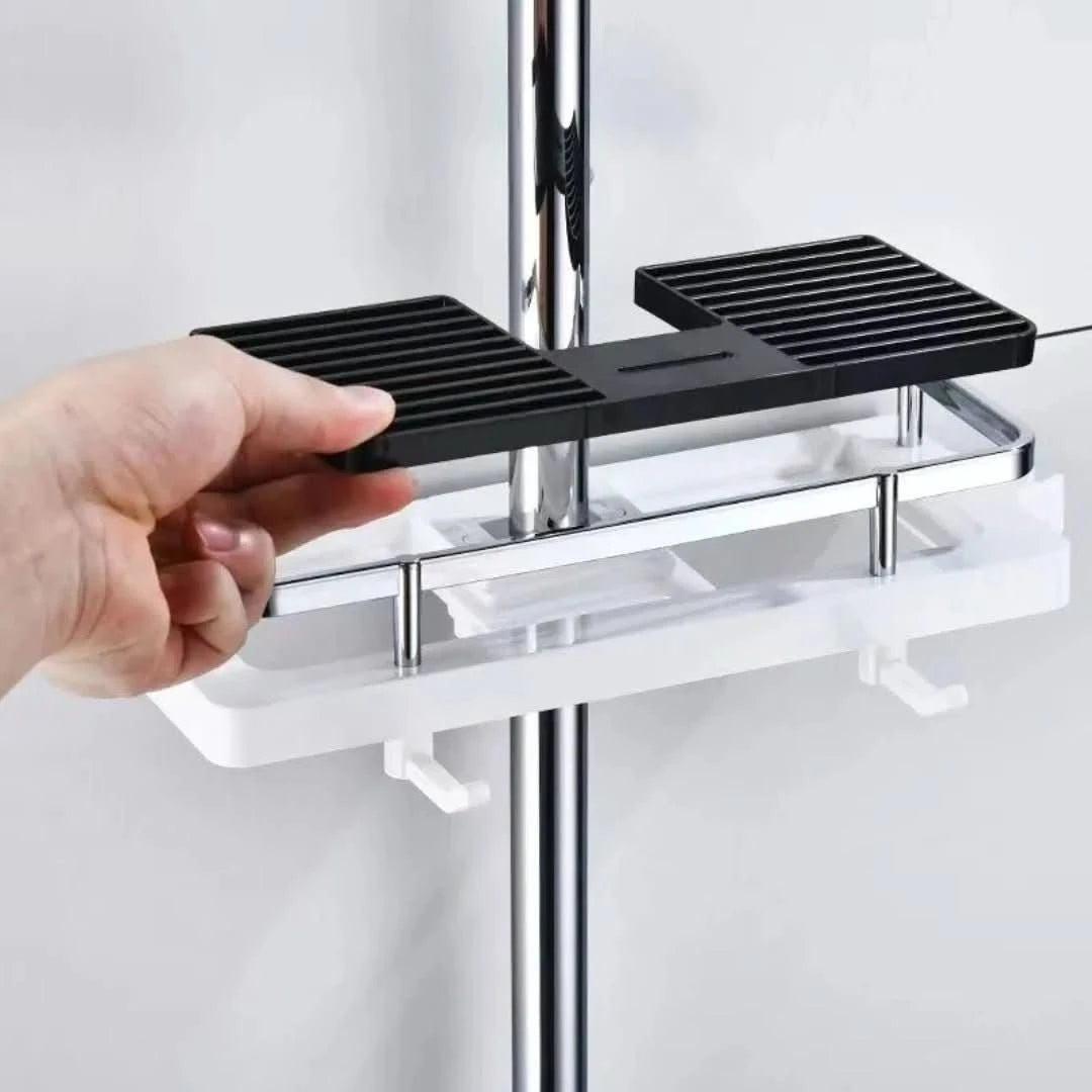 Lisslune | Clixor – Self-adhesive storage rack for shower without drilling