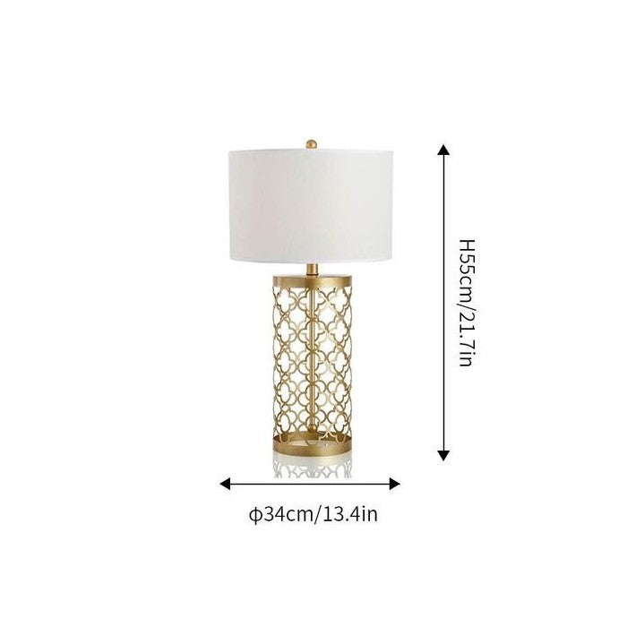 Lisslune | OpalGlow - Elegant perforated table lamp