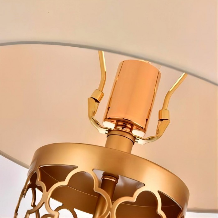 Lisslune | OpalGlow - Elegant perforated table lamp