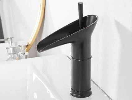 Lisslune | Waterfall Antique Faucet Bathroom Sink Faucet Brass Sink Mixers