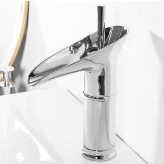 Lisslune | Antique Brass Waterfall Bathroom Sink Faucet