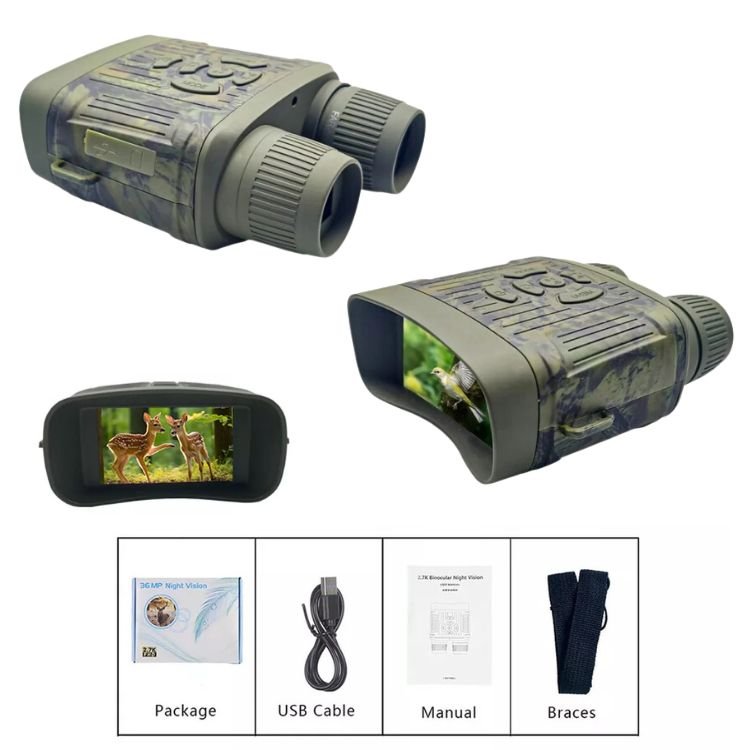 Lisslune | Infrared Night Vision Binoculars | HD Clarity, 305m Range & Ideal for Wildlife Observation and Home Security