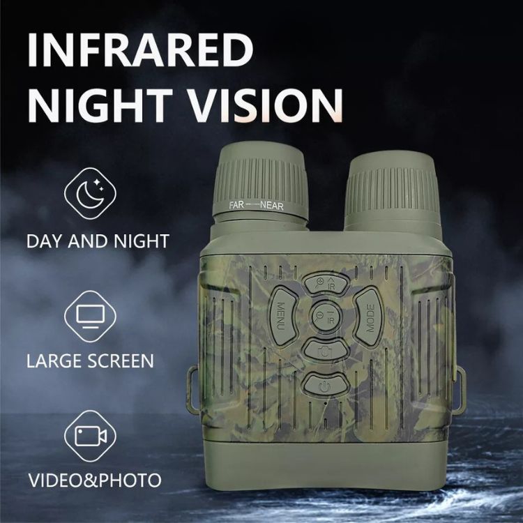 Lisslune | Infrared Night Vision Binoculars | HD Clarity, 305m Range & Ideal for Wildlife Observation and Home Security