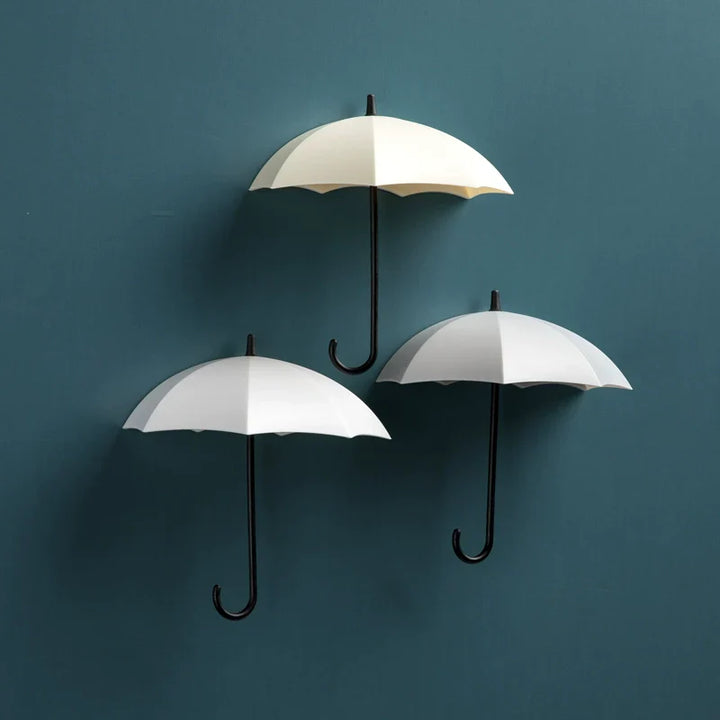 Lisslune | Cute Umbrella Wall Hook - No-Drill Key & Coat Hanger