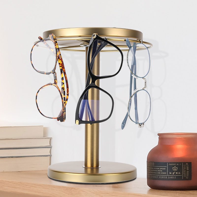 Lisslune | OPTITURN – 360° Rotating Glasses Stand with Compact Design & Versatile Functionality