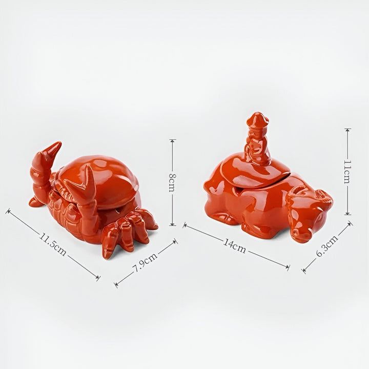Lisslune | CeramiQ – Luxury Ashtray in Oriental Style with Unique Crab Design