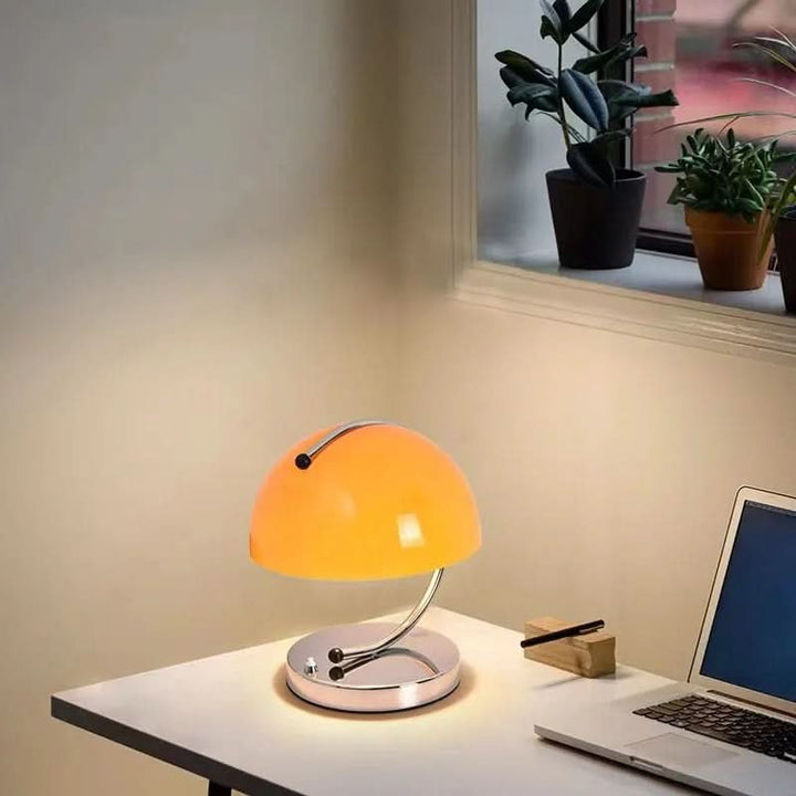 Lisslune | Mushroom Glass Table Lamp in Danish Style
