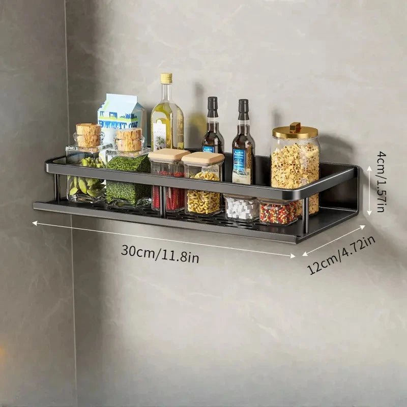 Lisslune | ORGANIX RACK – Wall-Mounted Kitchen Shelf with Utensil Bar