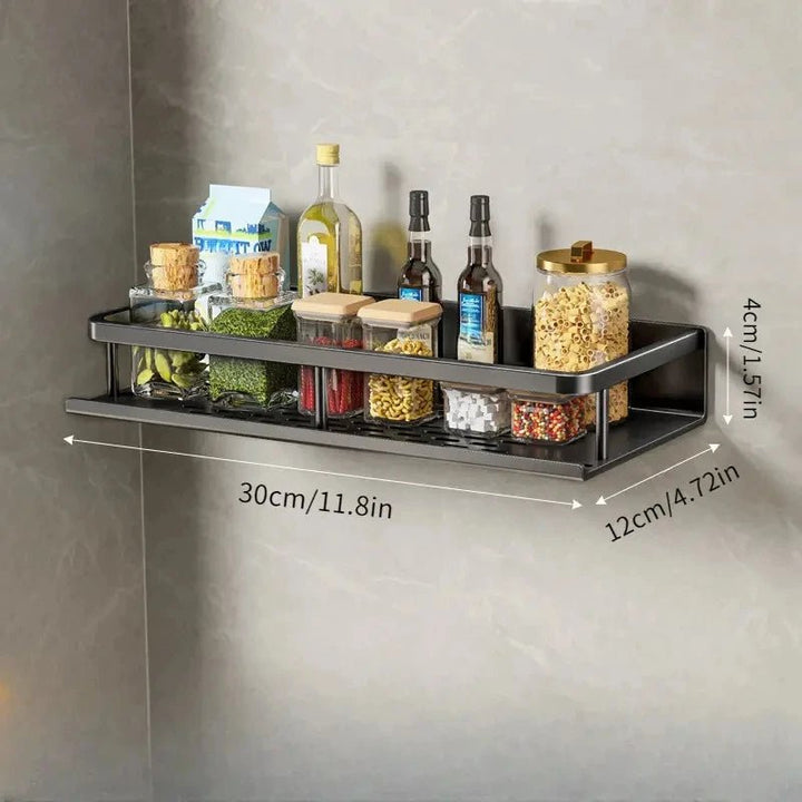 Lisslune | ORGANIX RACK – Wall-Mounted Kitchen Shelf with Utensil Bar